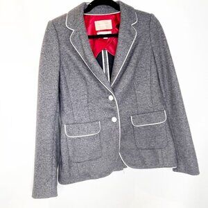 Banana Republic Gray Blazer with White Trim